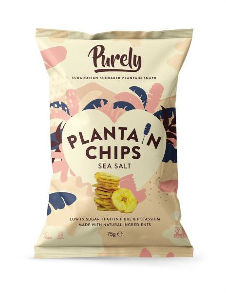 Purely Plantain Chips- Sea Salt 75g