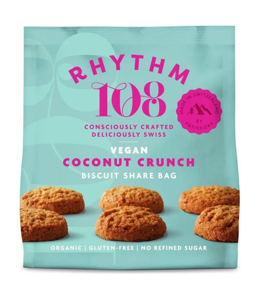 Rhythm 108 Biscuit Bag- Coconut Crunch 135g