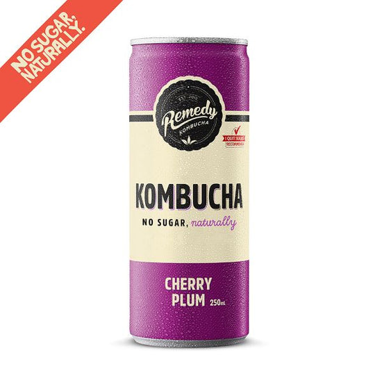 Remedy Kombucha- Cherry Plum 250ml Can