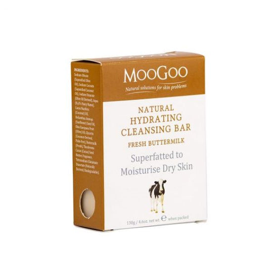 Load image into Gallery viewer, MooGoo Natural Hydrating Cleansing Bar- Buttermilk 130g
