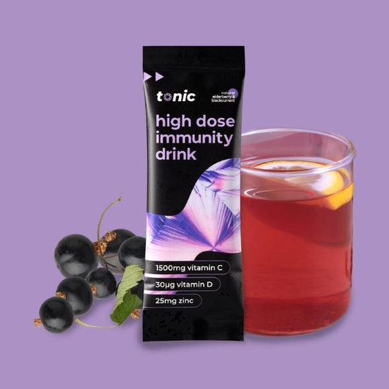 Tonic Health High Dose Immunity- Elderberry & Blackcurrant 10 Sachets