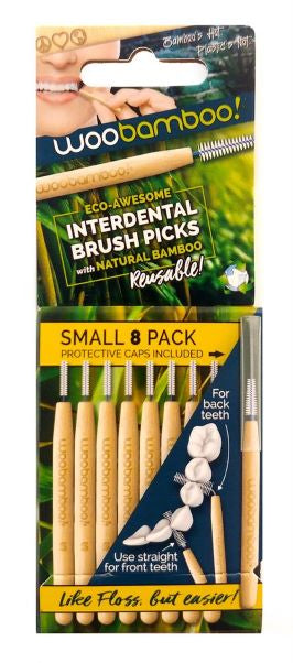 Woobamboo Interdental Brush Picks- Small 8pk