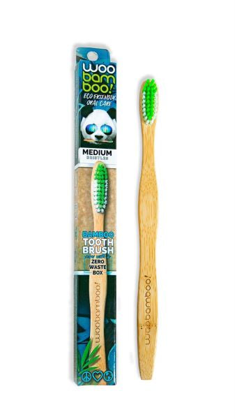 Load image into Gallery viewer, Woobamboo Adult Toothbrush- Medium Bristles
