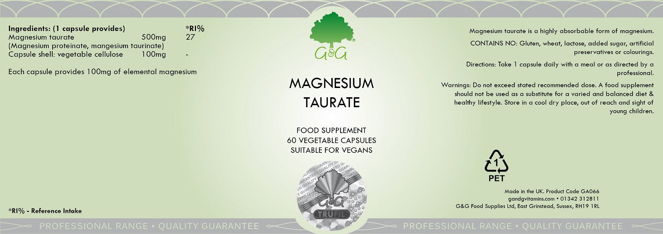 G&G Magnesium Taurate 100mg