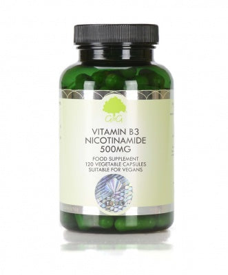 Load image into Gallery viewer, G&amp;amp;G Vitamin B3 Nicotinamide 500mg - 120 Capsules
